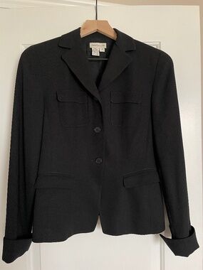Ann Taylor Black 3 Button Career Work Business Blazer Coat Jacket Size 2